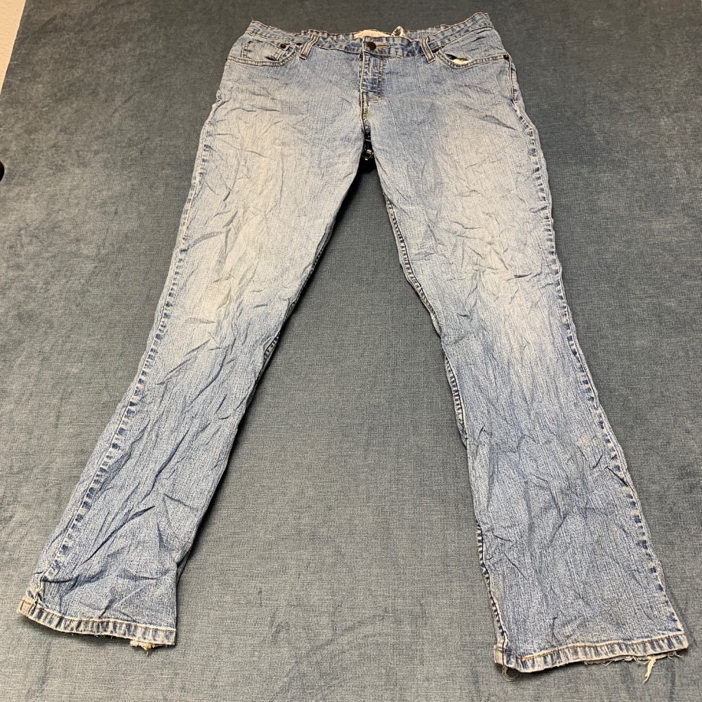 VTG Levi Strauss  Bootcut Jean Women 16M Blue Denim Cotton Stretch Mid Rise